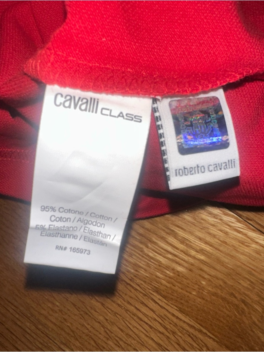 Roberto Cavalli Polo In Red Men's XL, New with tags - Picture 4 of 6